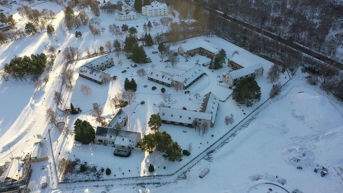 Scandinavian Village from the air