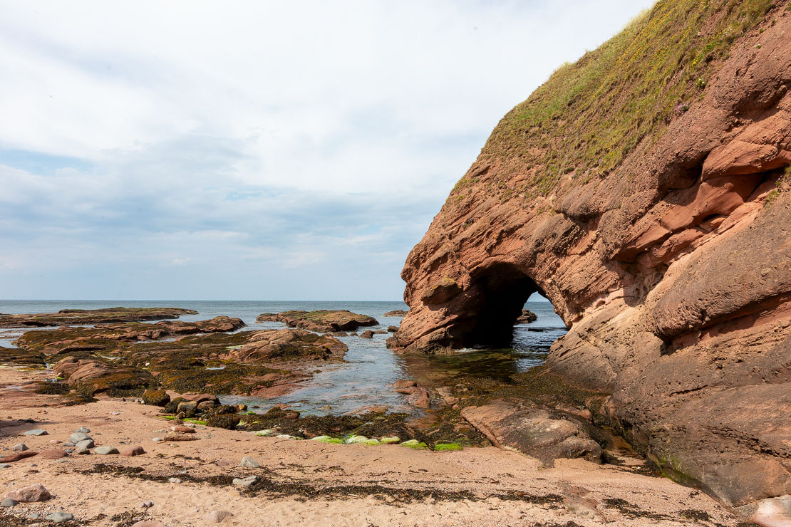 Beach & sea arch.