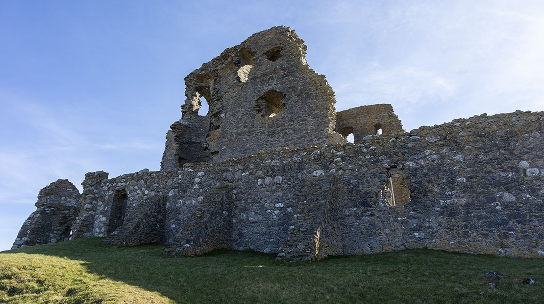 Up close to the castle.