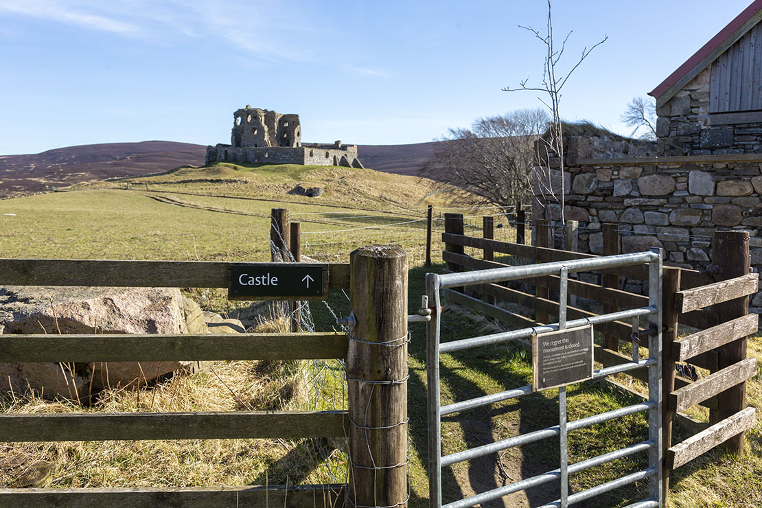 Gate access next to farm house.