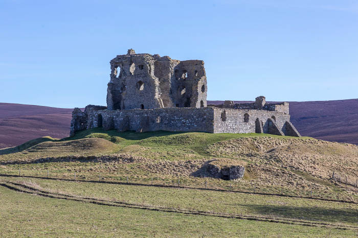 A visit to the ruin of Auchindoun Castle near Dufftown in Moray