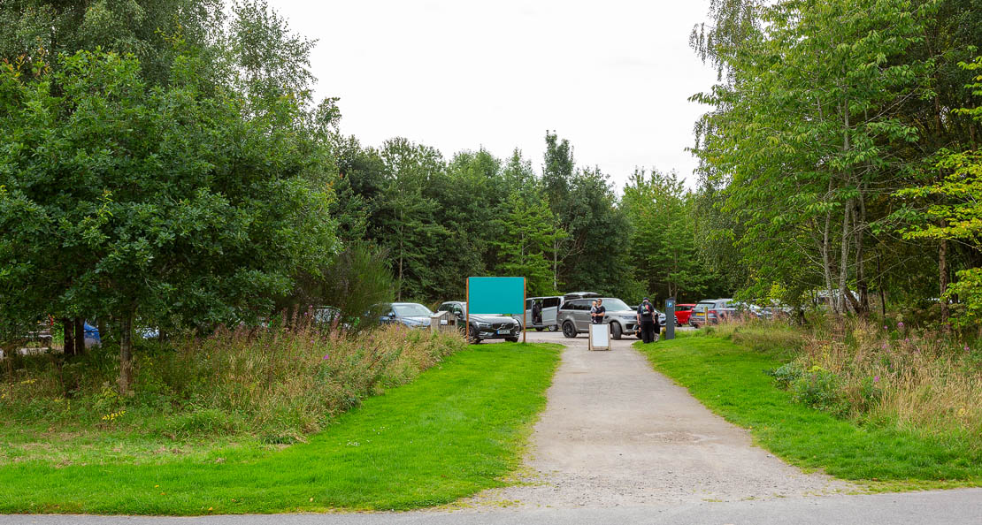 Brodie Castle car park.