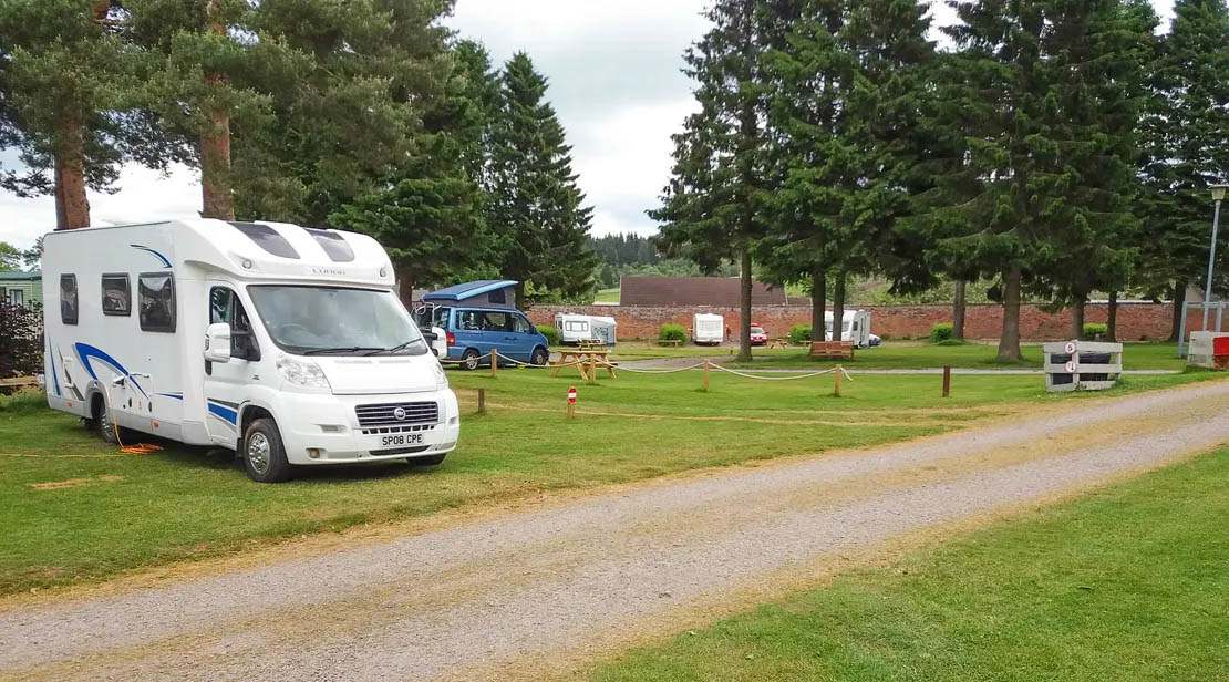 Speyside Gardens Caravan Park.