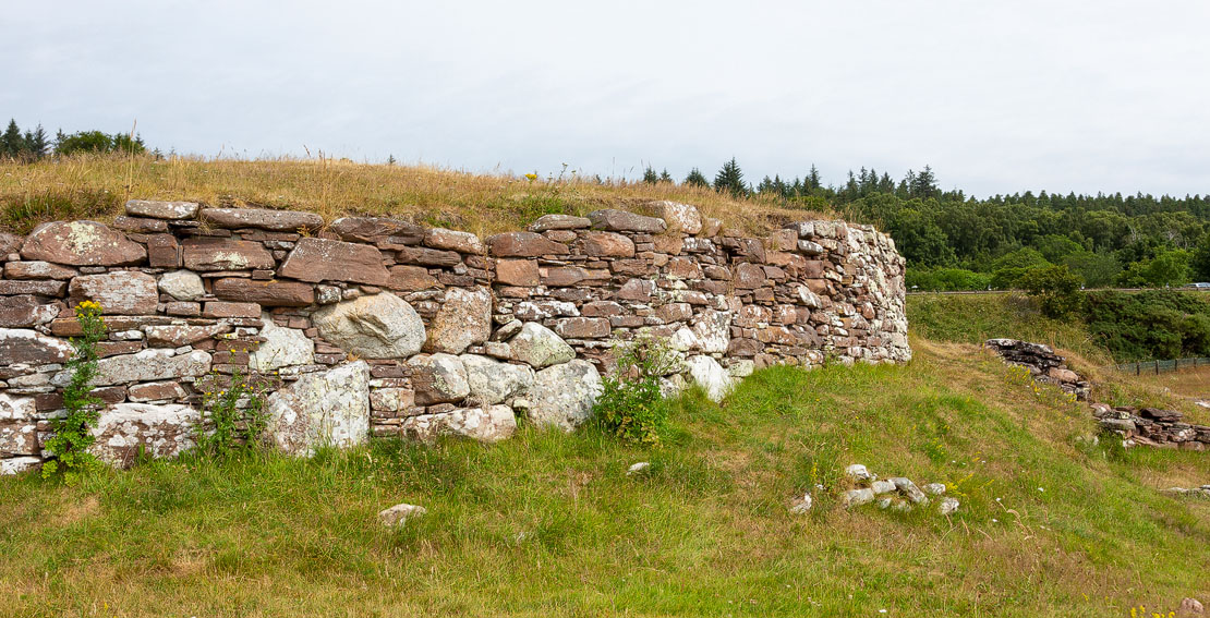 Rare survival of dry stone walls.