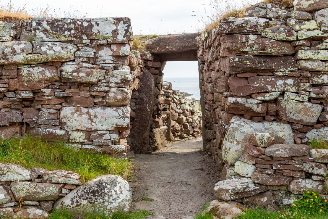 Broch entrance from the inside.