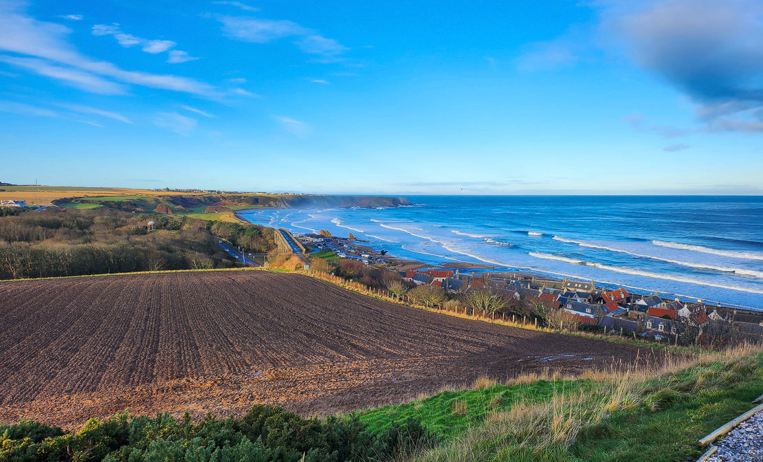 Cullen Bay from Castle Hill.
