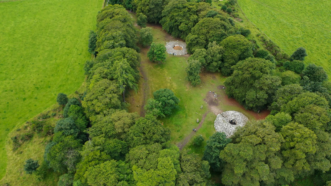 Clava Cairns drone photo