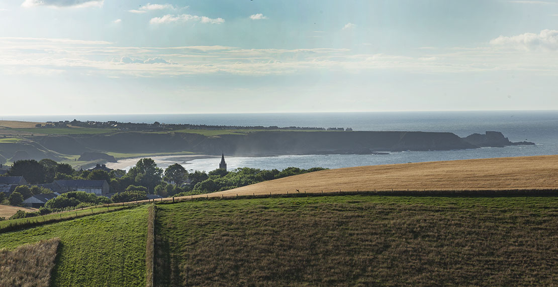 View over Cullen, Moray Firth | Scenic open countryside