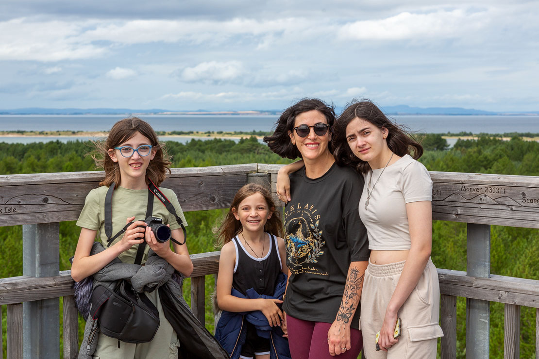Culbin Viewpoint family photo.