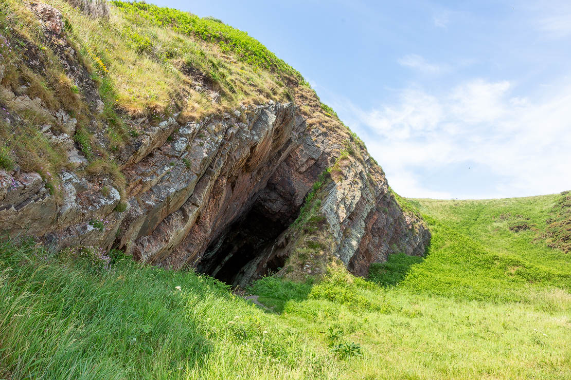 Entrance to the largest cave.