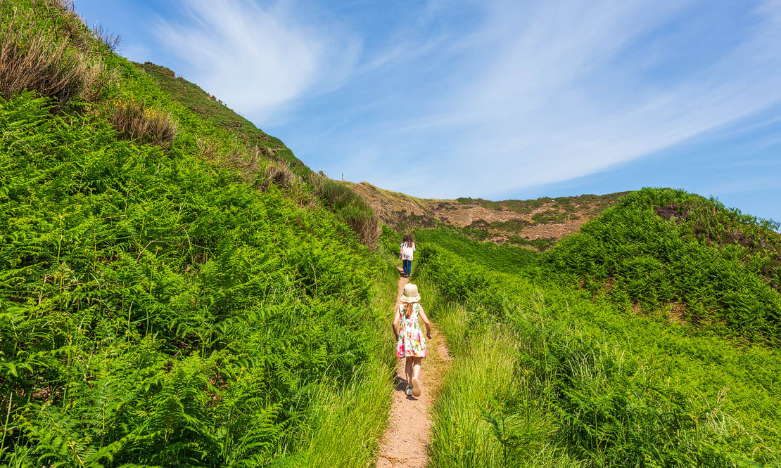 Walking to the Whale's Mouth.