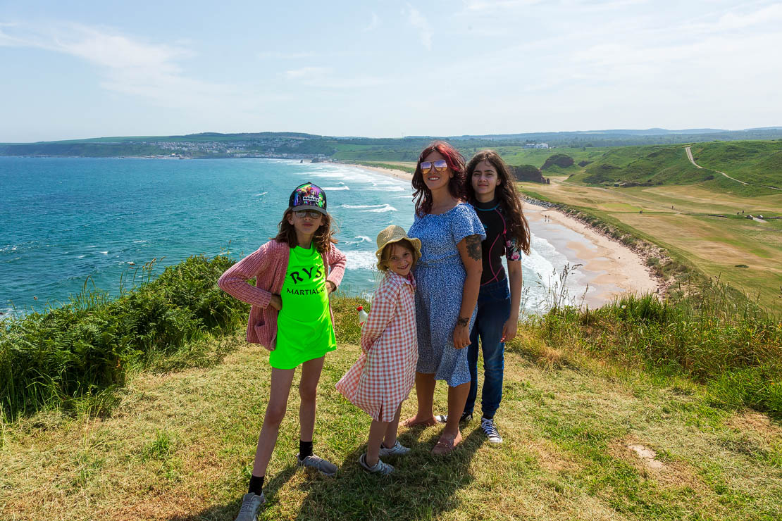 Family photo at Cullen Bay viewpoint.