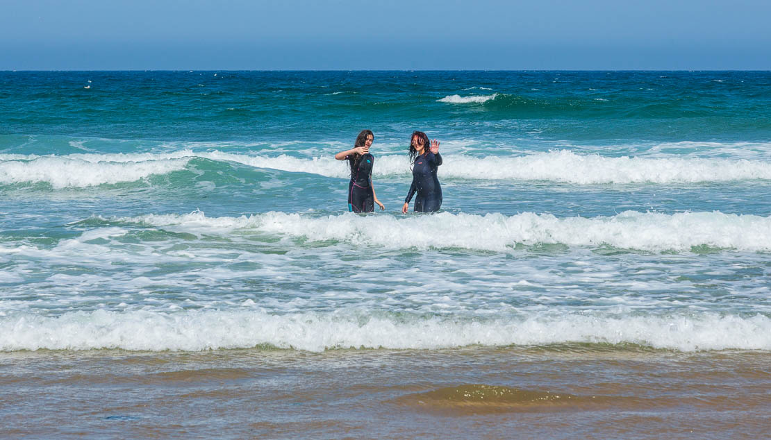 Swimming at Cullen Beach.
