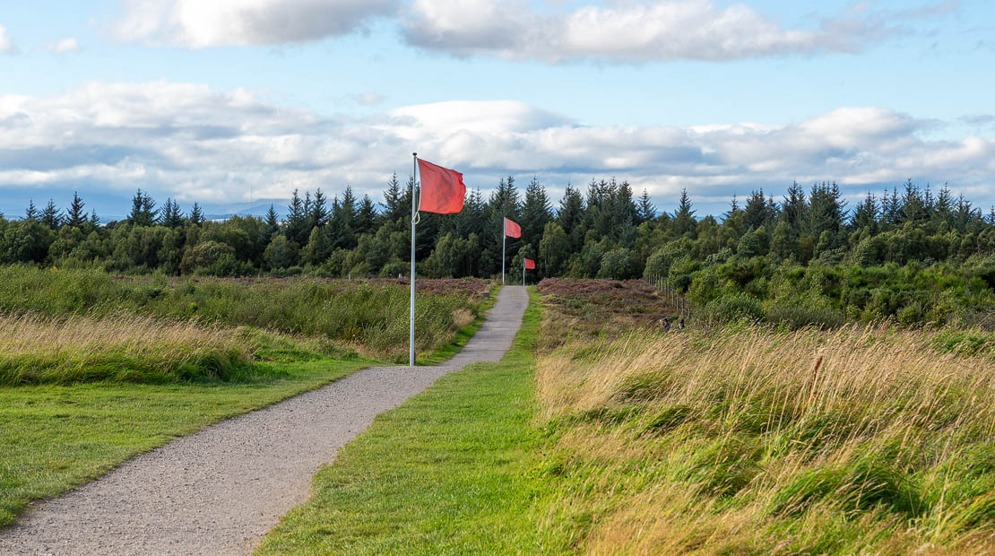 Red flags at Culloden.