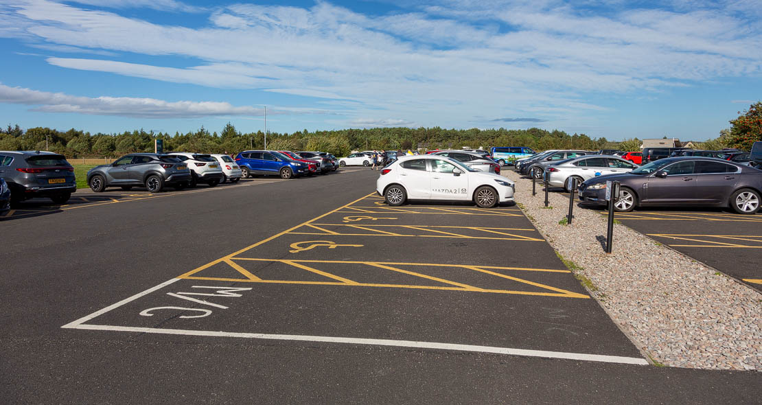 Culloden Battlefield disabled parking.