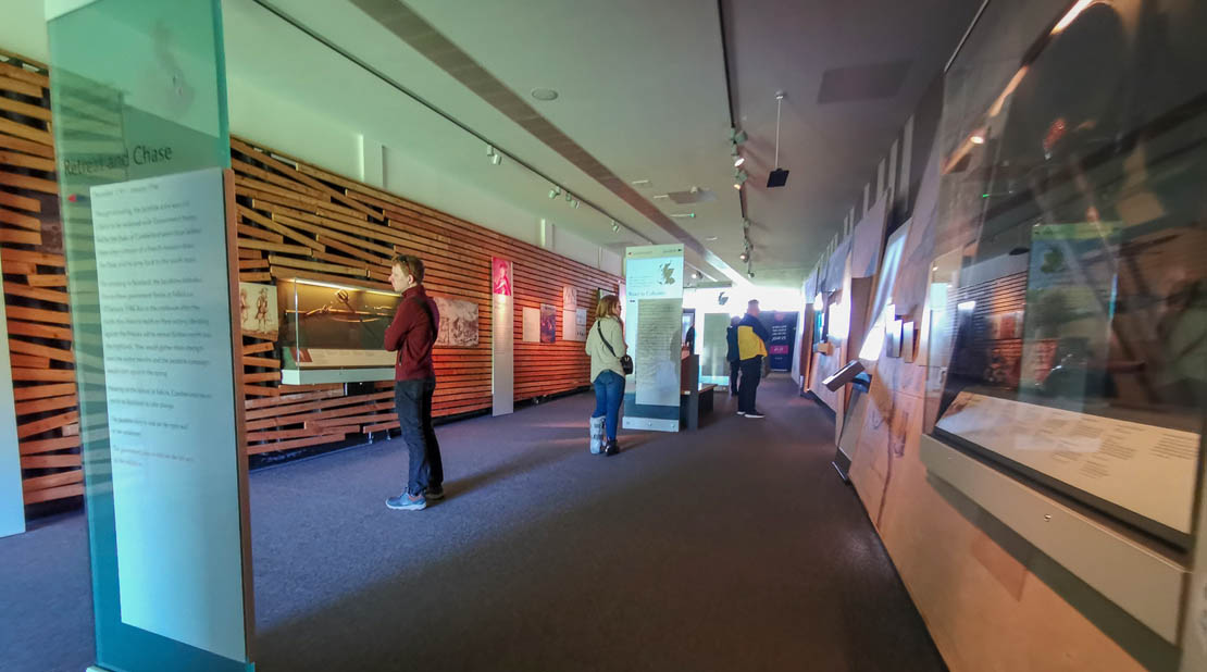 Culloden museum exhibits.