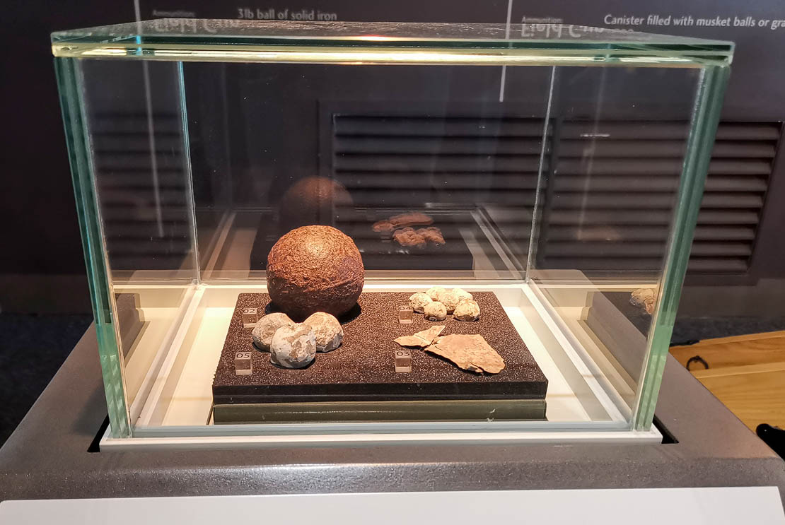 Culloden cannon ball.