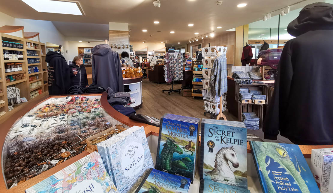 Gift shop with Culloden Whisky