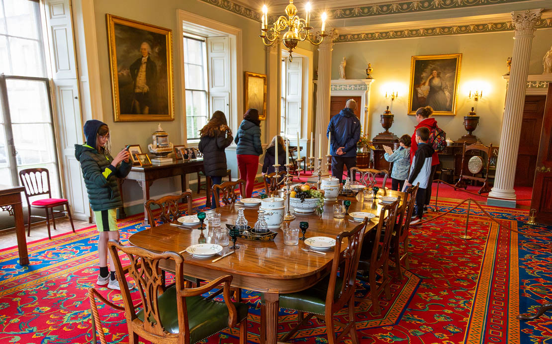 The dining room.
