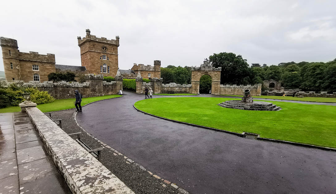 Culzean courtyard and clock tower house.