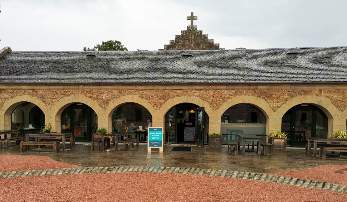 The cafe building at Culzean Castle.