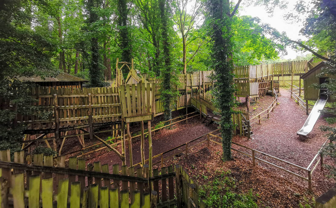 Wild wood climbing frames.