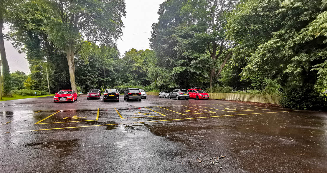 Adventure Cove car park.