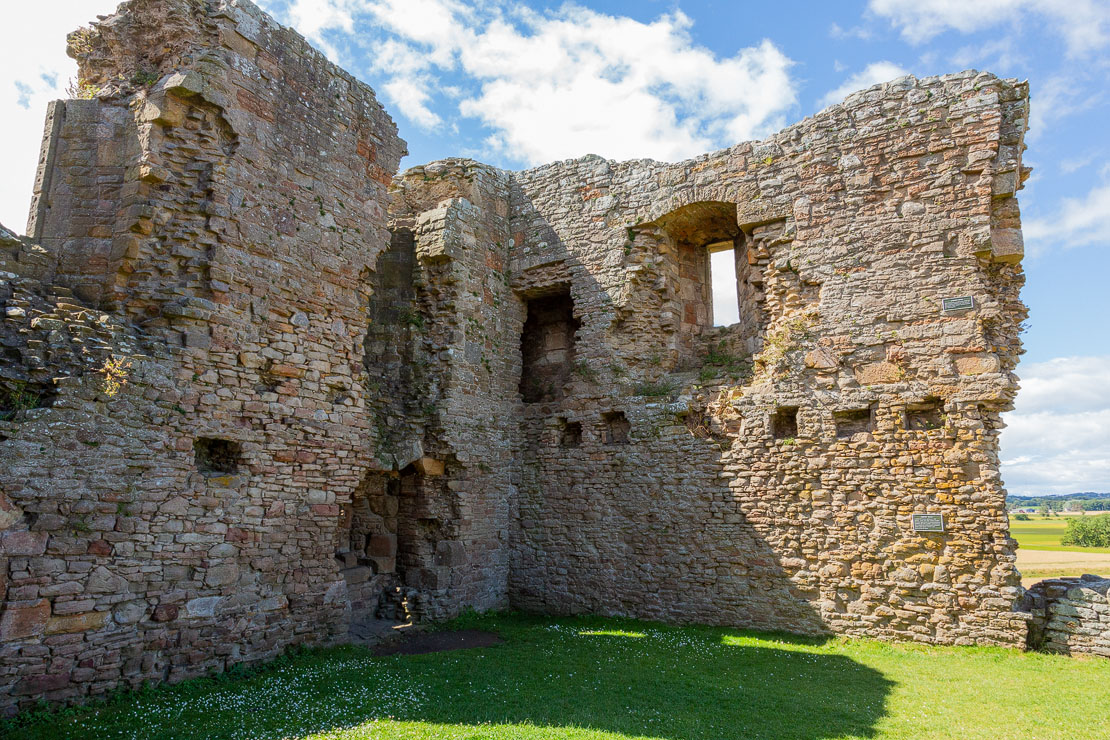 Duffus Castle interior.