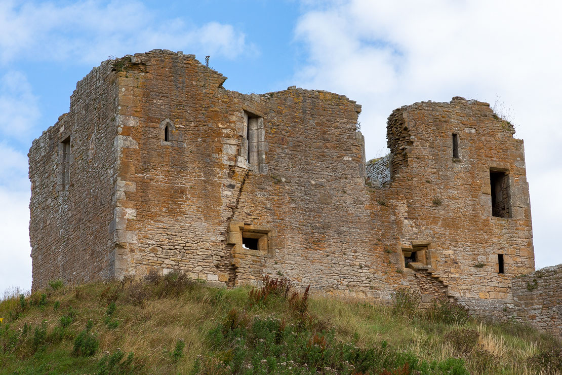 West view of Duffus Castle.