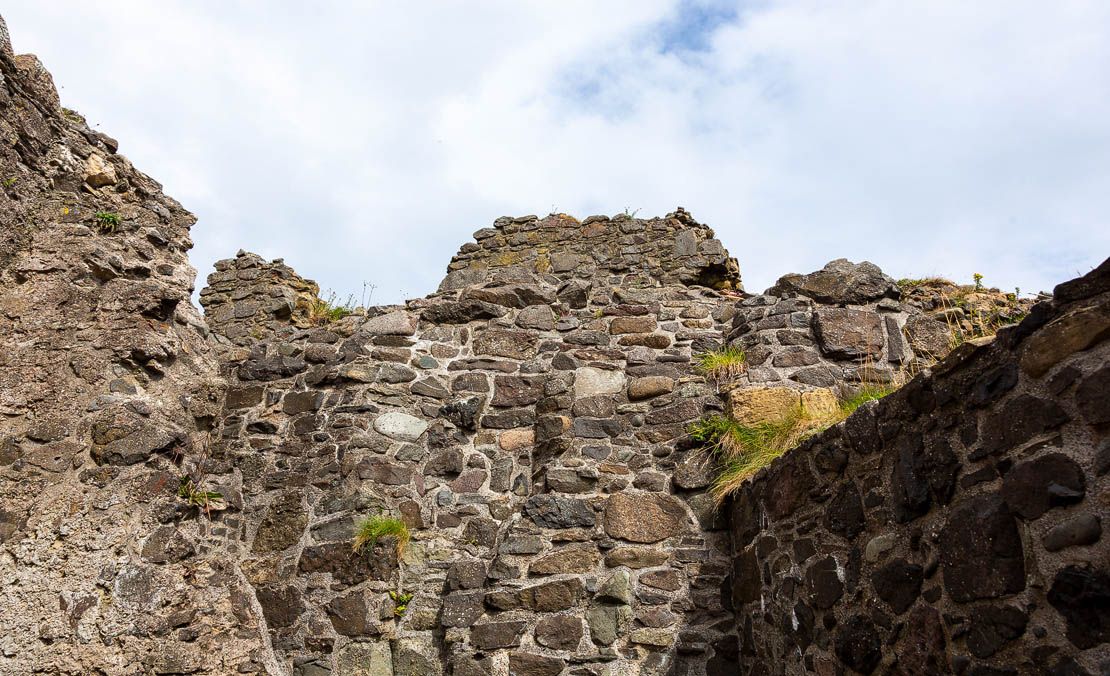 Dunure battlements.