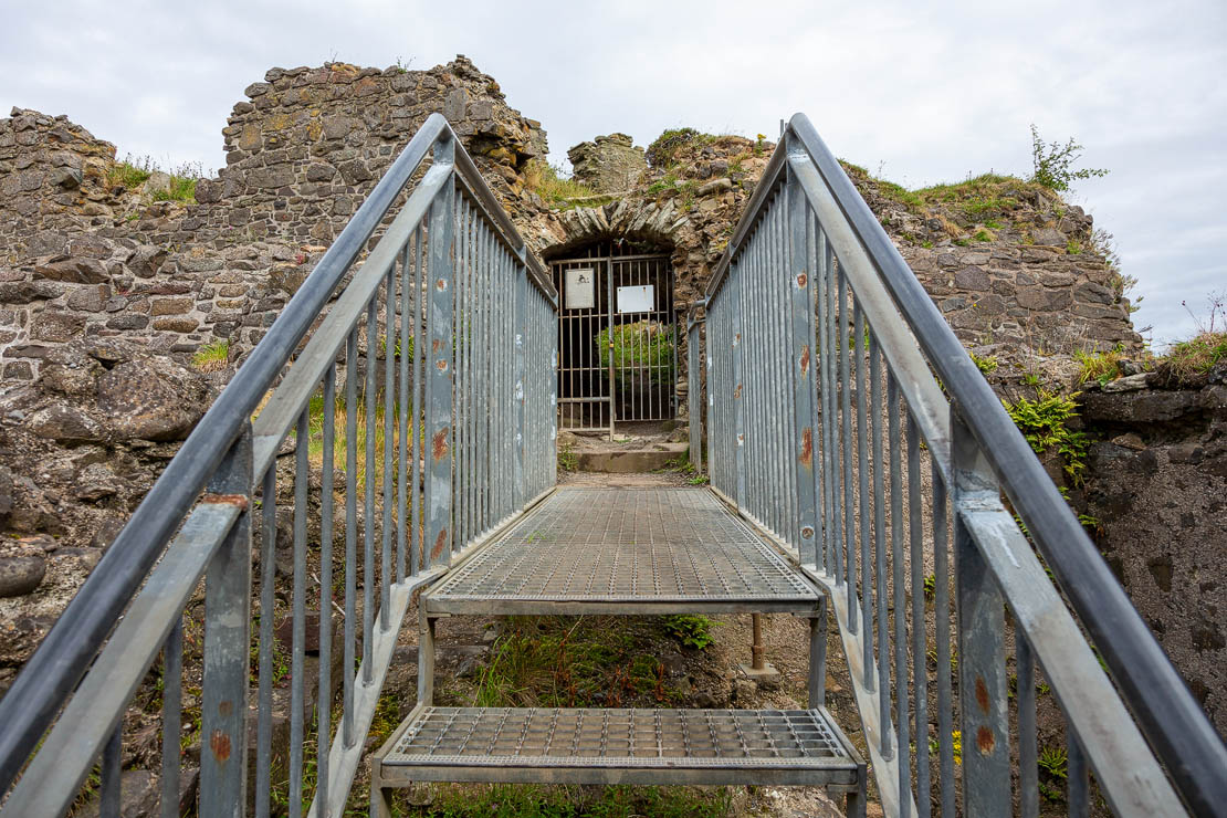 The highest public level of Dunure Castle.