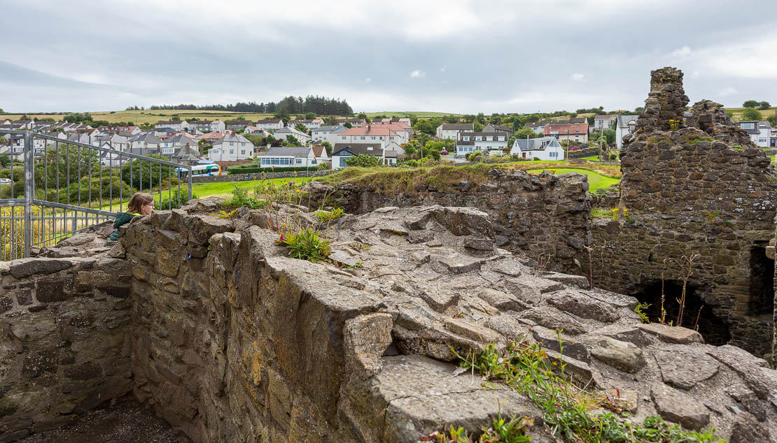 Dunure town view.