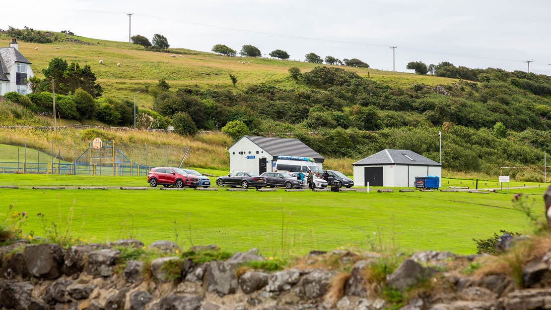 Kennedy Park car park and toilet block.