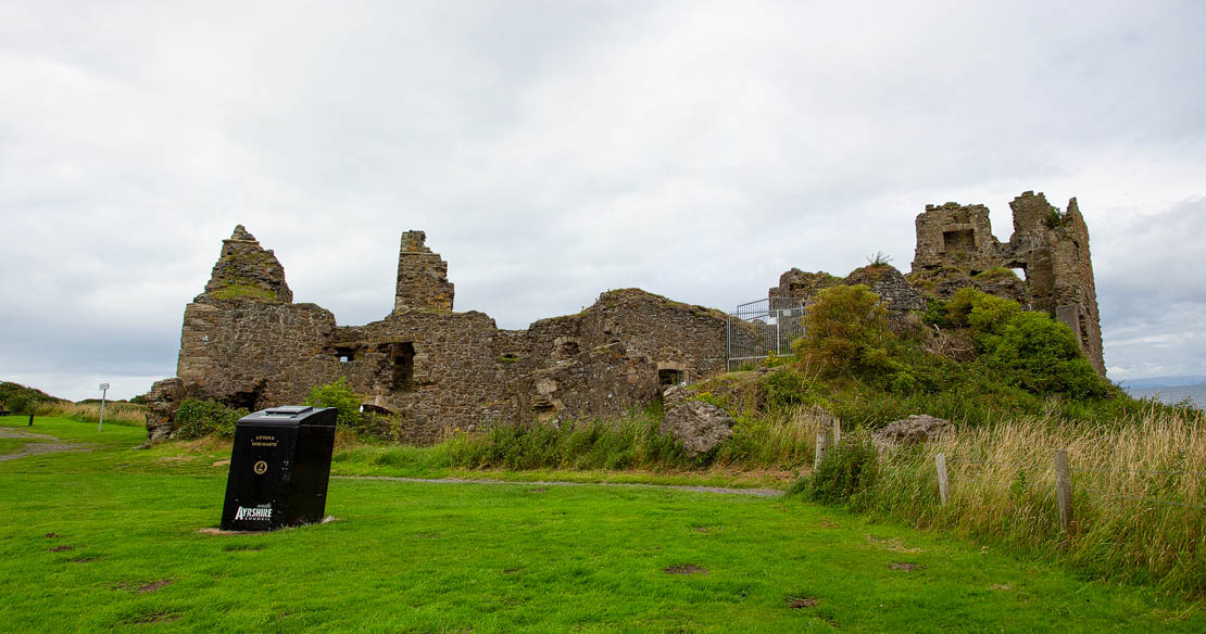 Dunure Castle view