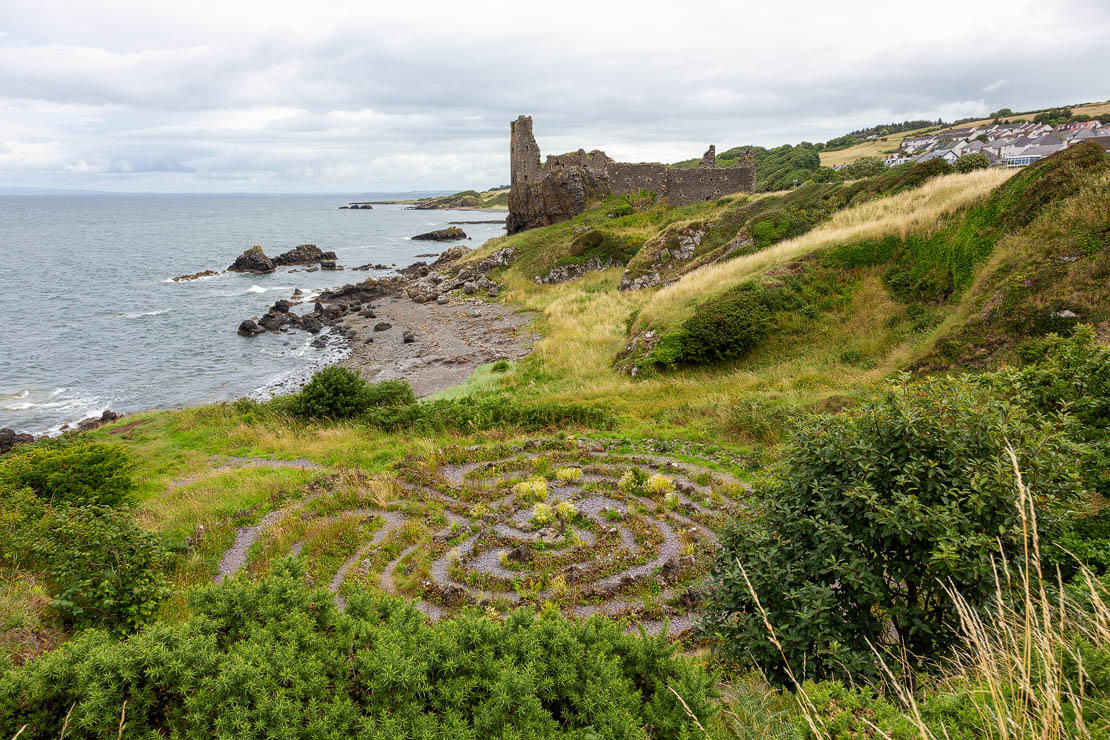 Dunure Castle on the Ayrshire Coast.