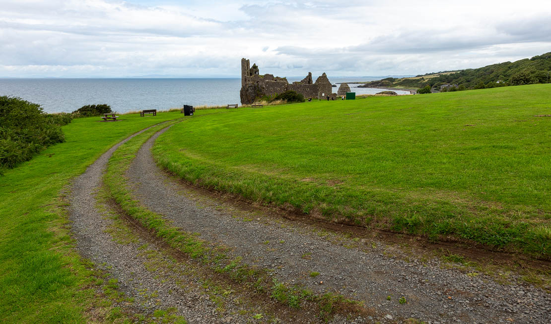 The path to Dunure Castle.