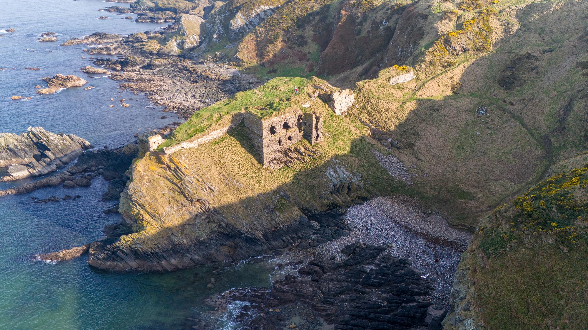 Findlater Castle on the Moray Firth Coast