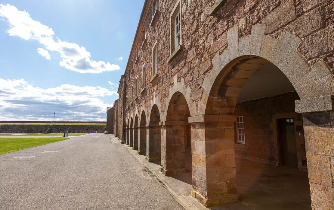 Administration buildings at Fort George.