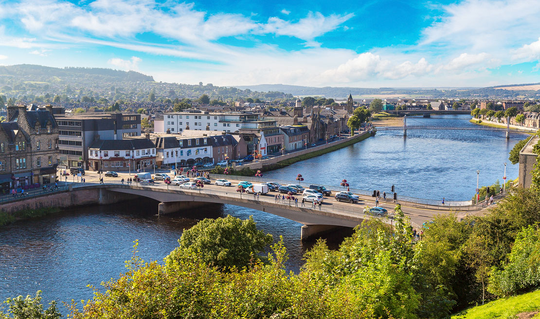 The view from Inverness Castle. Visit Inverness.