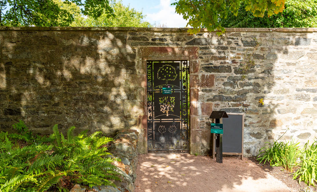 Walled garden entrance at Fyvie Castle.