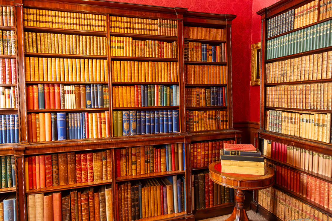 Fyvie Castle library.