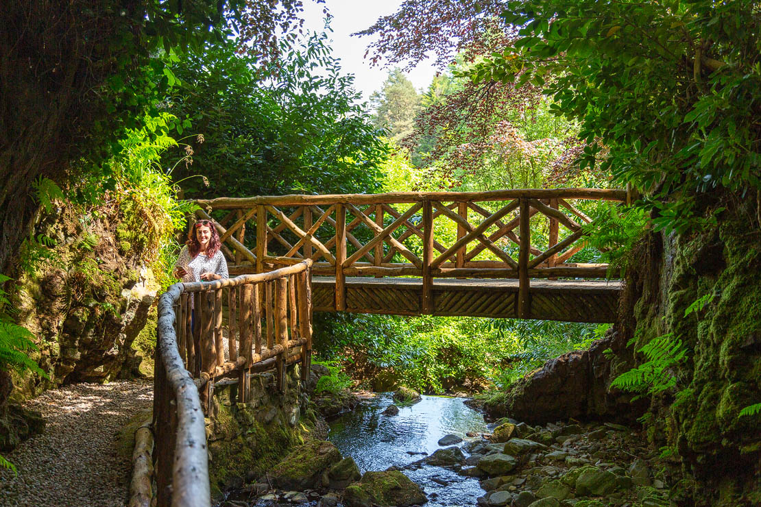 Janette at Glen Grant Gorge.