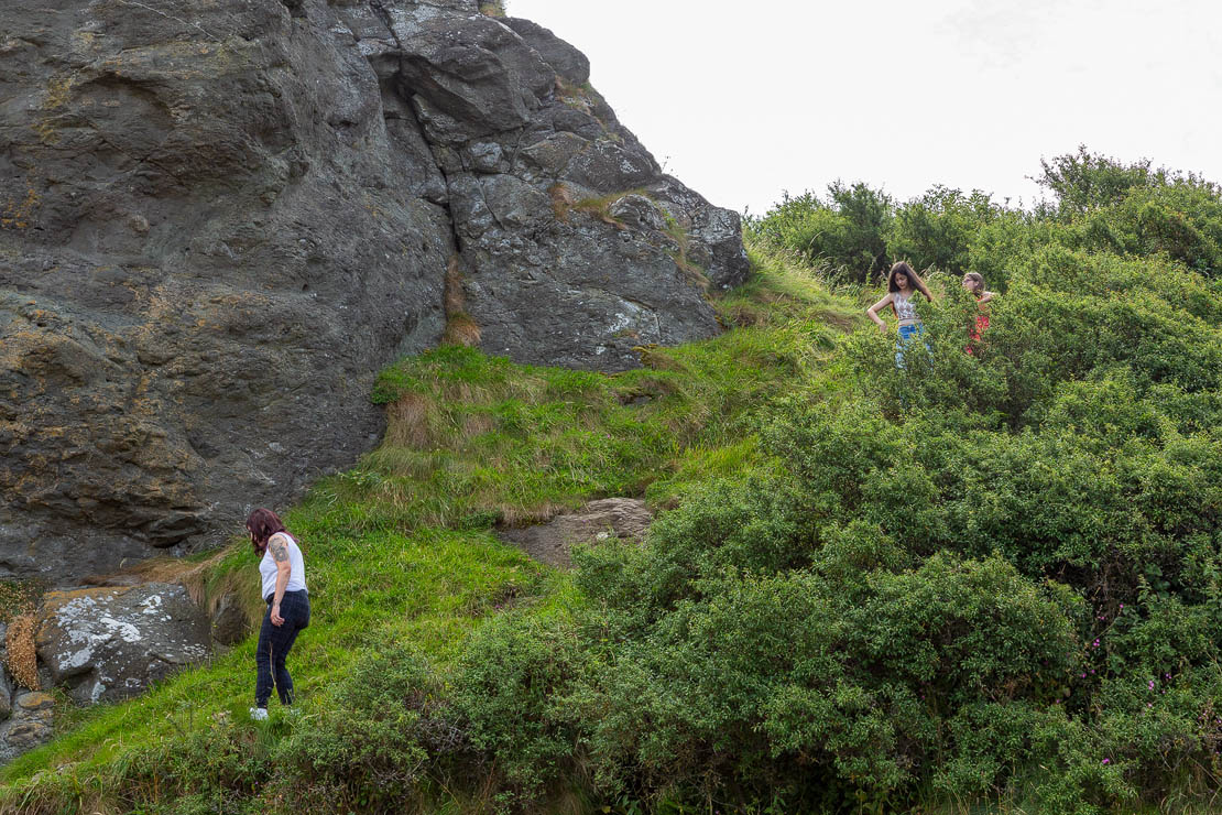Steep path from Greenan Castle.