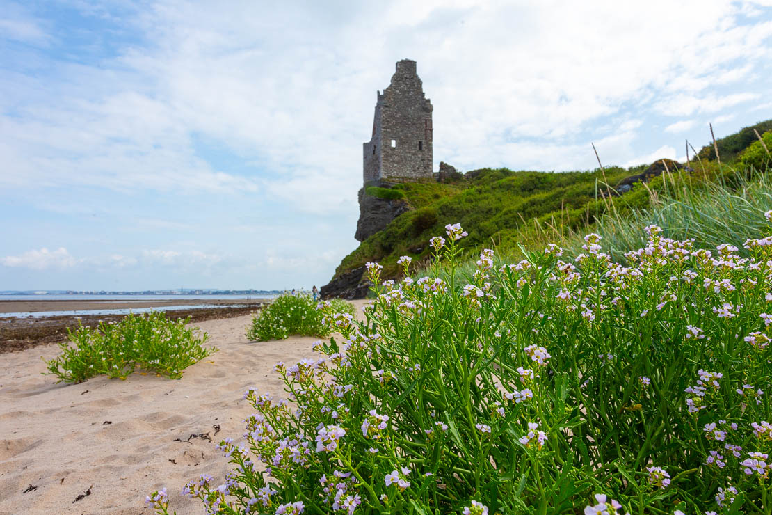 East view of Greenan Castle. Once known as Davidson Castle?