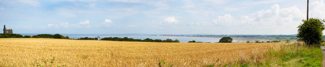View of Ayr from Greenan cycle path.