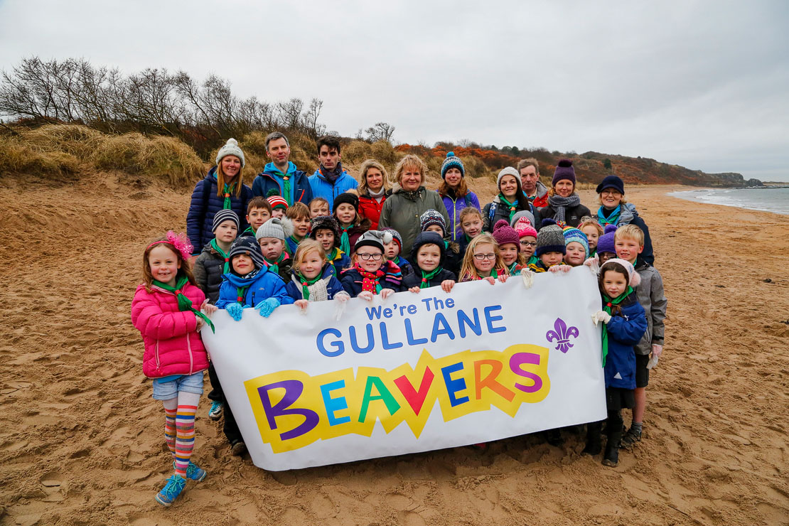Gullane Beavers. A friendly beach.