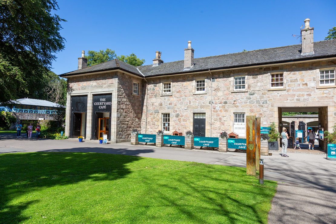 The Courtyard Café at Haddo House housed in the converted stable block