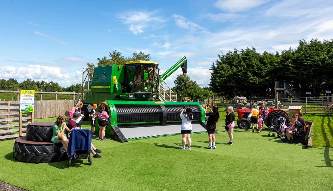 Combine harvester play park.