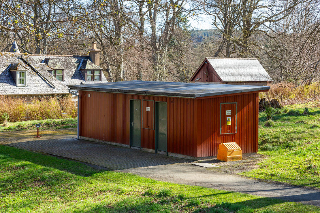 Huntly Castle toilet block
