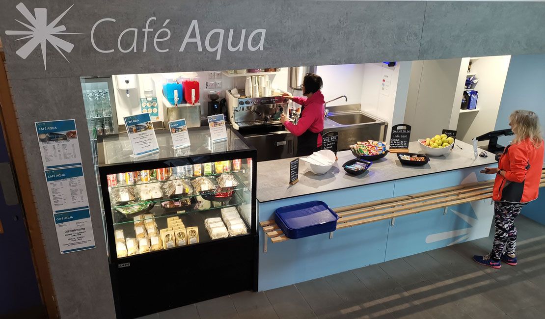 Cafe Aqua at the poolside.